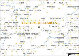 map of Chantemerle-les-Blés