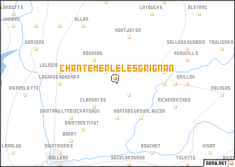 map of Chantemerle-lès-Grignan