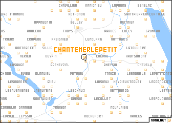 map of Chantemerle-Petit