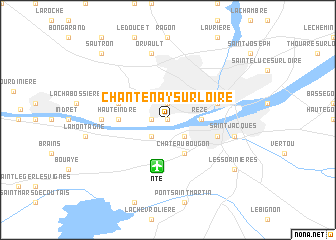 map of Chantenay-sur-Loire