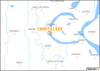 map of Chanticleer