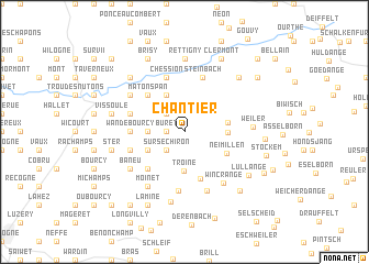 map of Chantier