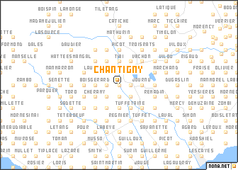 map of Chantigny