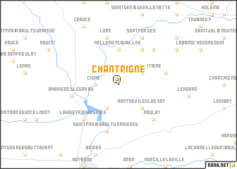 map of Chantrigné