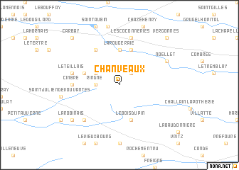 map of Chanveaux