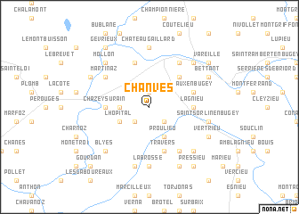 map of Chanves