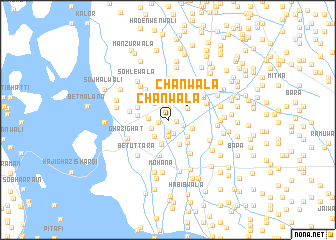 map of Chanwāla