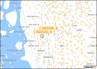 map of Chanwāla