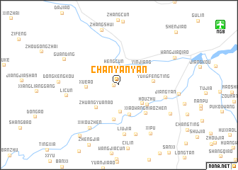 map of Chanyanyan