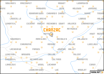 map of Chanzac