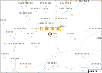 map of Chanzanaq