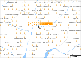 map of Chão das Servas