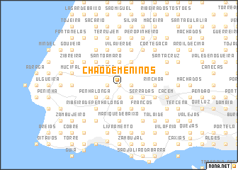 map of Chão de Meninos