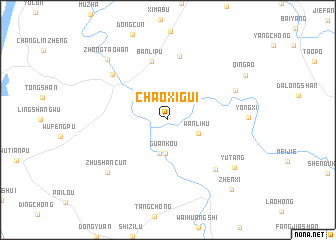 map of Chaoxigui