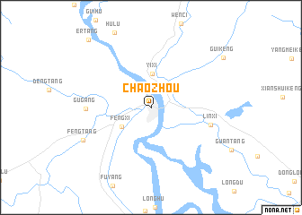 map of Chaozhou