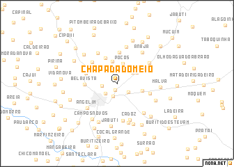 map of Chapada do Meio