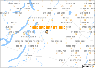 map of Chāpar Pārbatipur