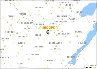 map of Chaparro