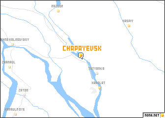 map of Chapayevsk