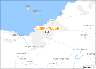 map of Chapayevsk