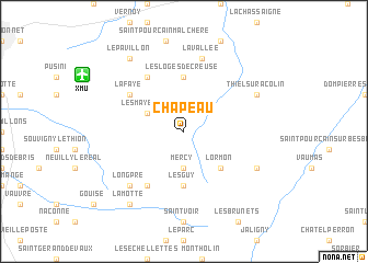 map of Chapeau