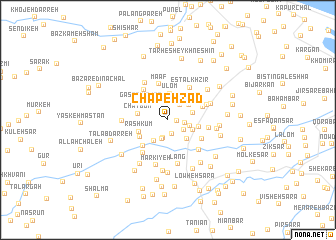 map of Chapeh Zād