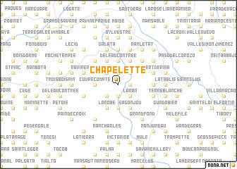 map of Chapelette