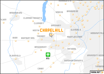 map of Chapel Hill