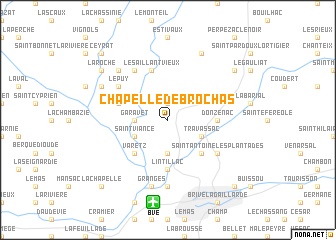 map of Chapelle de Brochas