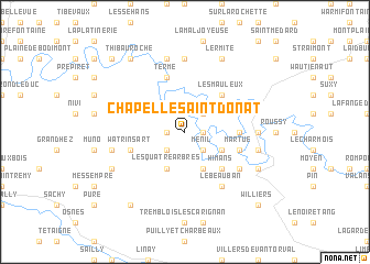 map of Chapelle Saint-Donat