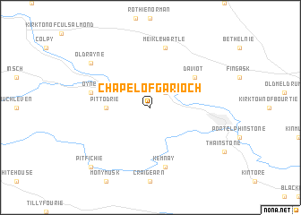 map of Chapel of Garioch