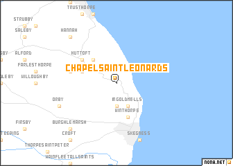 map of Chapel Saint Leonards