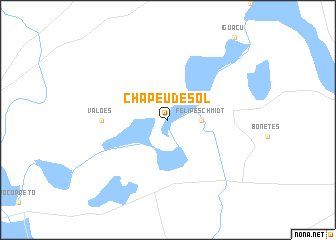 map of Chapéu de Sol