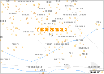 map of Chaphrānwāla