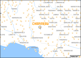 map of Chapineau