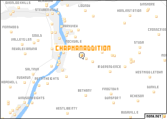 map of Chapman Addition