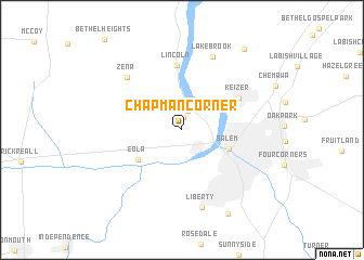 map of Chapman Corner