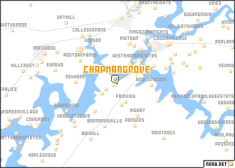 map of Chapman Grove