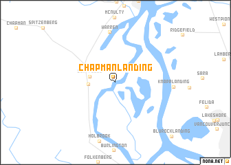 map of Chapman Landing