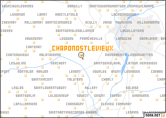 map of Chaponost-le-Vieux