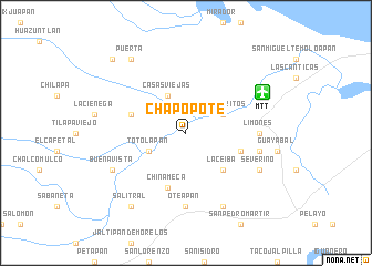 map of Chapopote