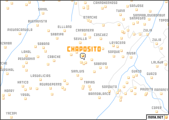 map of Chaposito