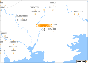 map of Chaposwa