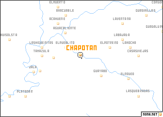 map of Chapotán