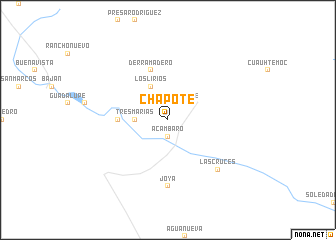 map of Chapote