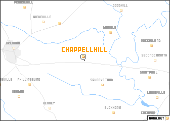map of Chappell Hill