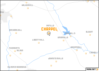 map of Chappel