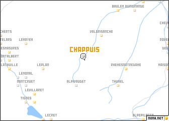 map of Chappuis