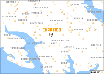 map of Chaptico