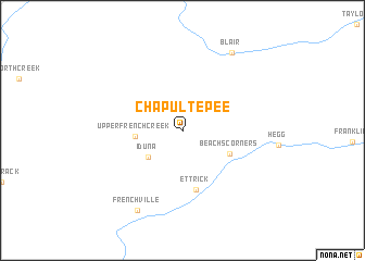 map of Chapultepee